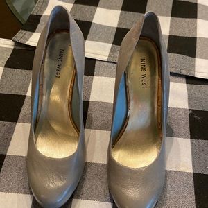 Nine West Blue Gray Heels
